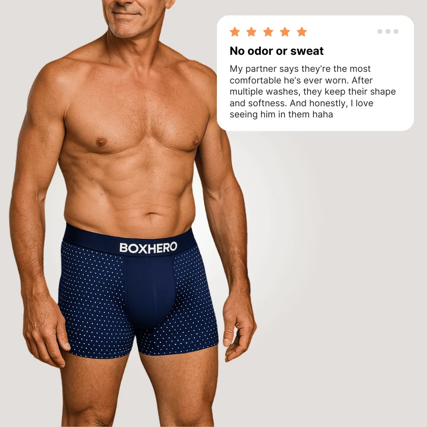 3-Pack Red - PREMIUM BAMBOO FIBRE BOXER SHORTS 1.0 - Image 5