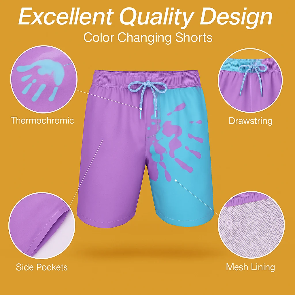 Boxhero Changing Colors Swim Shorts - Image 3