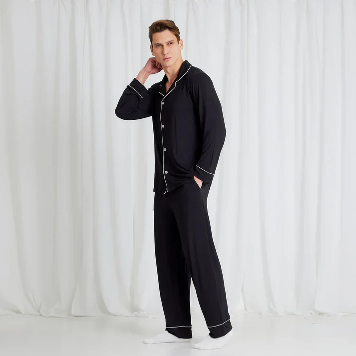 Buttoned Bamboo Fiber Pajama - Image 3